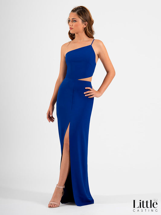 VESTIDO  OLIVA AZUL